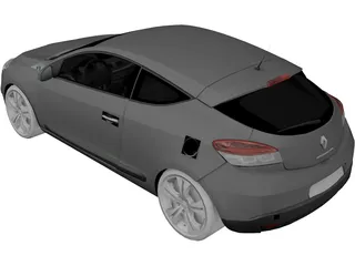 Renault Megane (2009) 3D Model preview