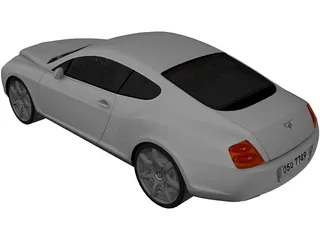Bentley Continental GT Coupe 3D Model preview