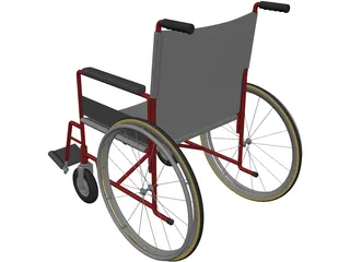 Wheelchair 3D Model preview