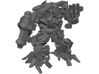 Transformers Movie IronHide 3D Model preview