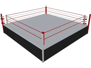 Boxing Ring 3D Model preview