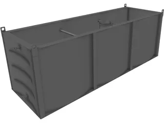Condenser Sump Tank 3D Model preview