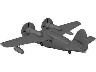 Grumman G-21 Goose 3D Model preview