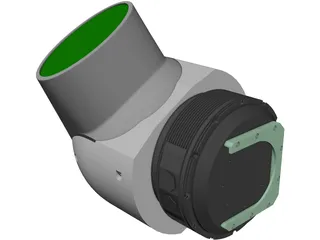 Wescam 16 Inch Camera Pod 3D Model preview