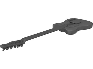 Guitar Fender Telecaster 3D Model preview