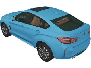 BMW X6M (2015) 3D Model preview