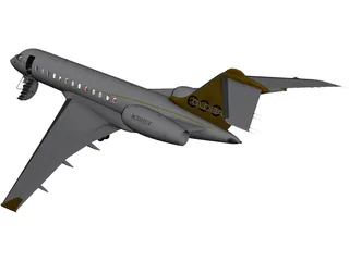 Bombardier Global 6000 3D Model preview