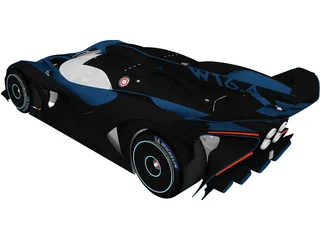 Bugatti Bolide Concept (2020) 3D Model preview