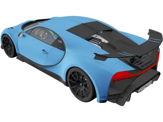Bugatti Chiron Pur Sport (2021) 3D Model preview