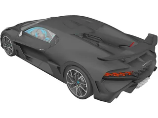 Bugatti Divo (2019) 3D Model preview
