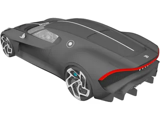 Bugatti La Voiture Noire (2019) 3D Model preview