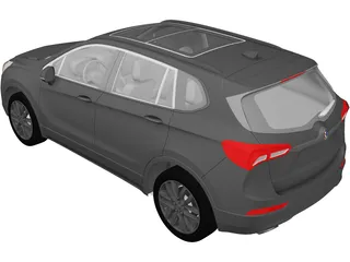Buick Envision (2019) 3D Model preview