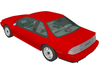 Chevrolet Beretta GT (1988) 3D Model preview