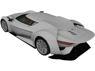 Citroen GT (2008) 3D Model preview