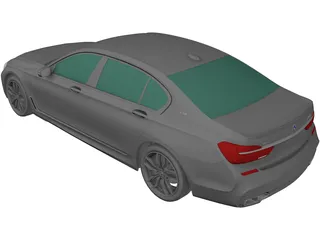 BMW M760Li [G12] (2017) 3D Model preview