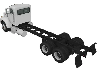 Peterbilt 330 Chassis 3-axle (2003) 3D Model preview