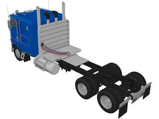 Peterbilt 362 Tractor (2002) 3D Model preview