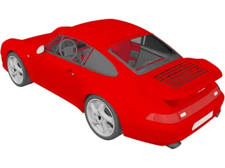 Porsche 911 Turbo (1995) 3D Model preview