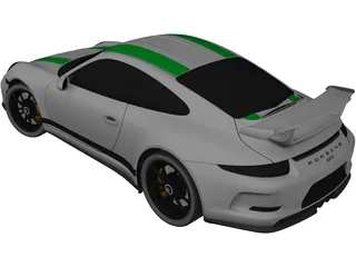 Porsche 911 GT3 (2017) 3D Model preview