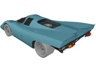 Porsche 917K (1969) 3D Model preview