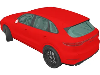 Porsche Cayenne Turbo (2018) 3D Model preview