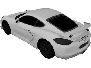 Porsche Cayman GT4 (2015) 3D Model preview