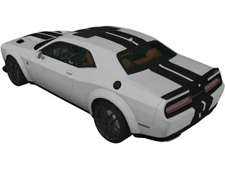 Dodge Challenger SRT Hellcat (2018) 3D Model preview