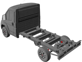 Fiat Ducato Chassis 3450WB (2022) 3D Model preview