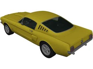 Ford Mustang Fastback (1965) 3D Model preview