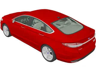 Ford Fusion Titanium (2017) 3D Model preview