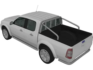 Ford Ranger DoubleCab (2003) 3D Model preview