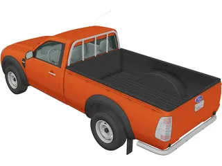 Ford Ranger RegularCab (2009) 3D Model preview