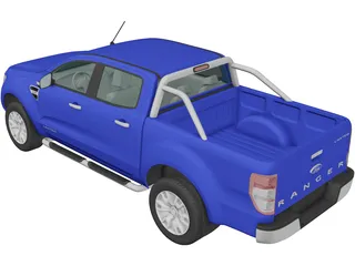 Ford Ranger T6 (2011) 3D Model preview