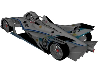 Formula E Gen2 3D Model preview