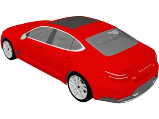 Genesis G70 (2022) 3D Model preview