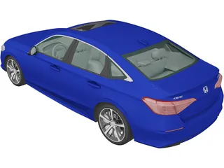 Honda Civic Sedan Touring (2022) 3D Model preview