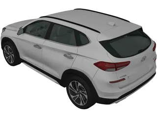 Hyundai Tucson (2018) 3D Model preview