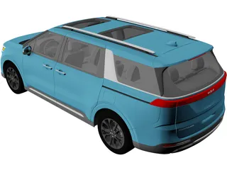 Kia Carnival (2022) 3D Model preview