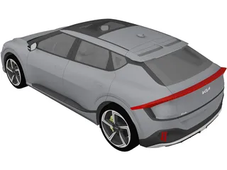 Kia EV6 GT (2022) 3D Model preview
