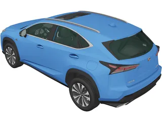 Lexus NX F-Sport (2017) 3D Model preview