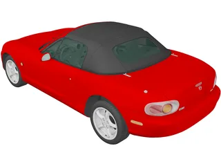 Mazda MX-5 Convertible (1998) 3D Model preview