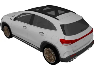 Mercedes-Benz EQA (2022) 3D Model preview