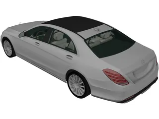 Mercedes-Benz S-class (2014) 3D Model preview