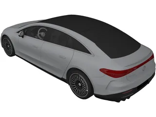 Mercedes-Benz EQS (2022) 3D Model preview