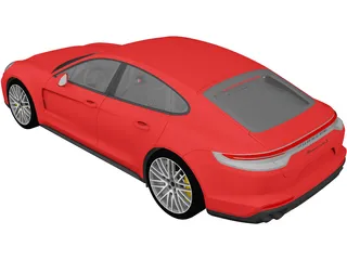 Porsche Panamera Turbo S (2021) 3D Model preview