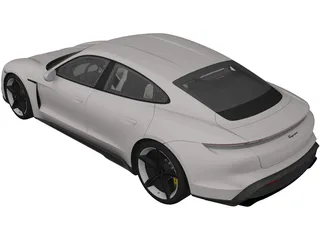 Porsche Taycan (2020) 3D Model preview