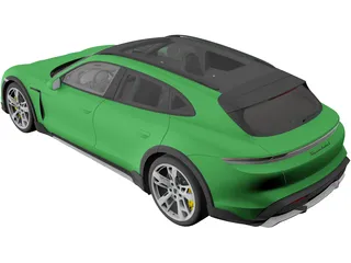Porsche Taycan Turbo S Cross Turismo (2021) 3D Model preview