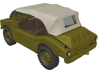 Porsche 597 Jagdwagen (1955) 3D Model preview