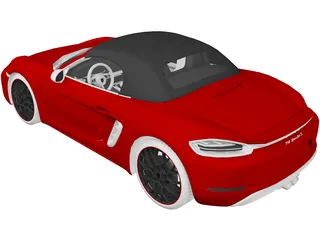 Porsche 718 Boxster S (2017) 3D Model preview