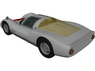 Porsche 906 Carrera 6 Coupe (1966) 3D Model preview